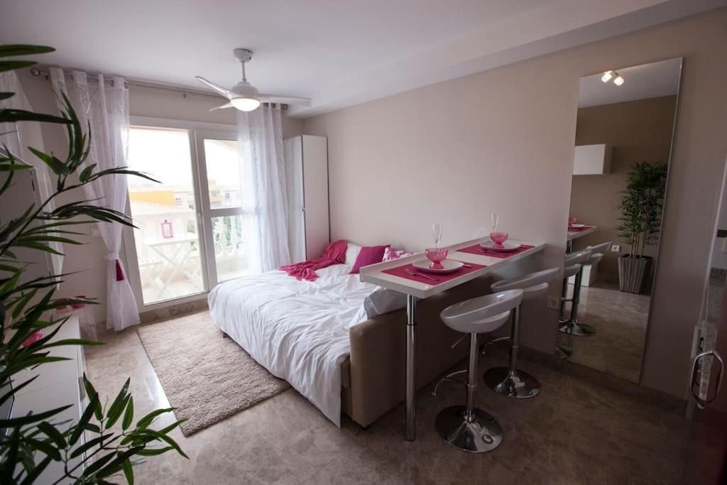 Beau Studio Meuble Avec Vue Mer Almerimar Luaran gambar